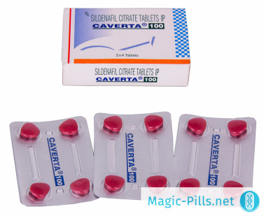 Таблетки Каверта 100 мг в упаковке 1