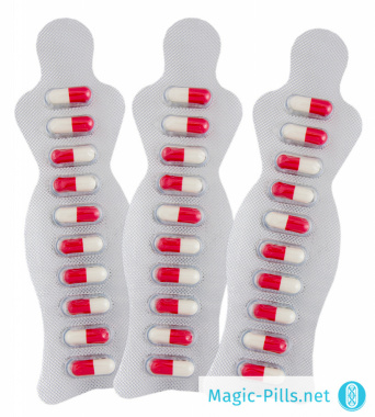 Таблетки Орлистат Slim Trim в упаковке с фигурой женщины 1