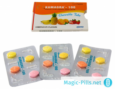 Таблетки Kamagra Chewable 100 мг в упаковке 1