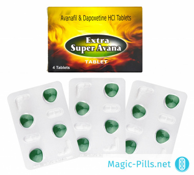 Таблетки Extra Super Avana в упаковке 1