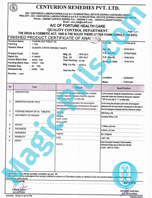 Сертификат на Fildena XXX